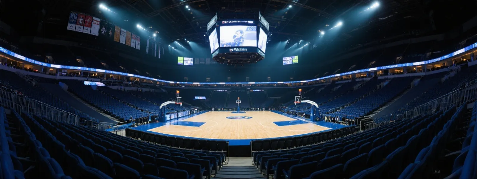 CBA现场球馆氛围与灯光