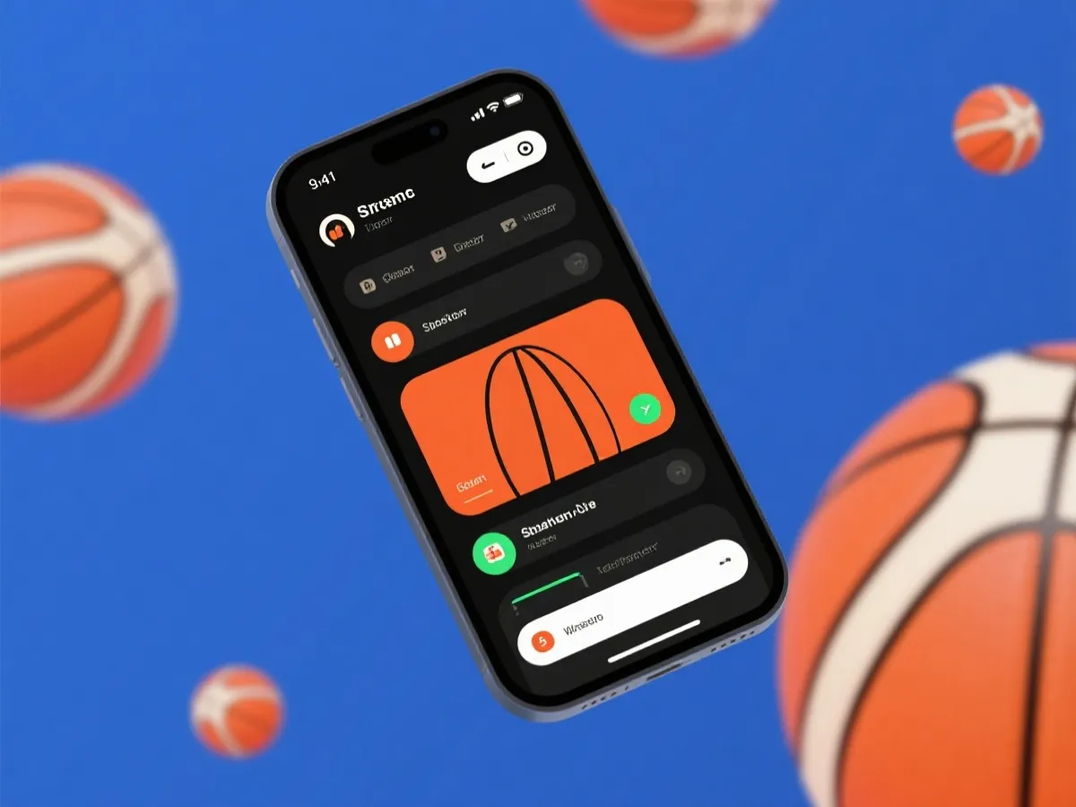 CBA官方App 界面示意
